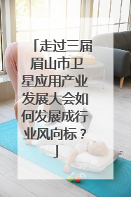 走过三届 眉山市卫星应用产业发展大会如何发展成行业风向标？